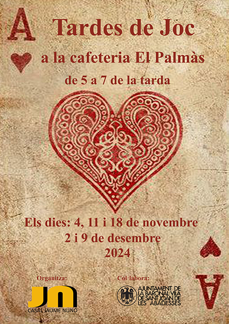 Cartell tarda jocs agenda