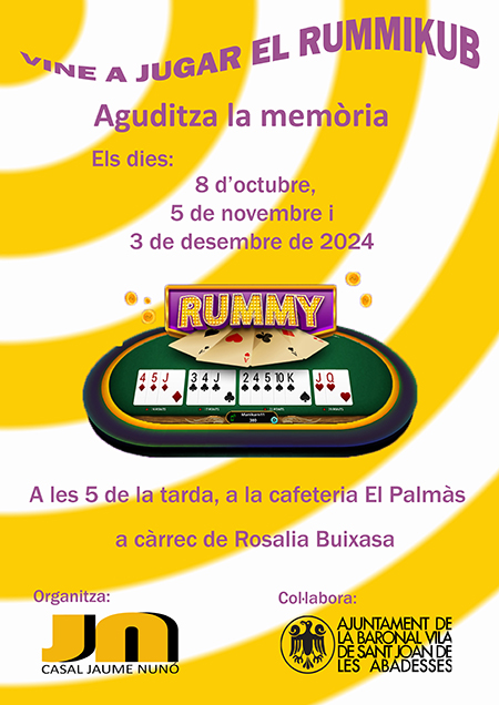 Cartell rummikub agenda