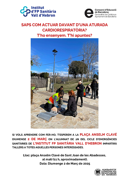 Póster taller RCP agenda