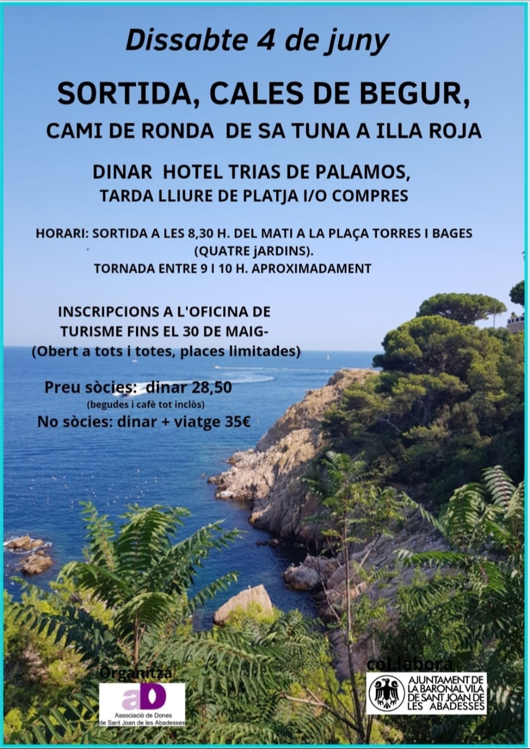 cartell sortida ADones camí ronda