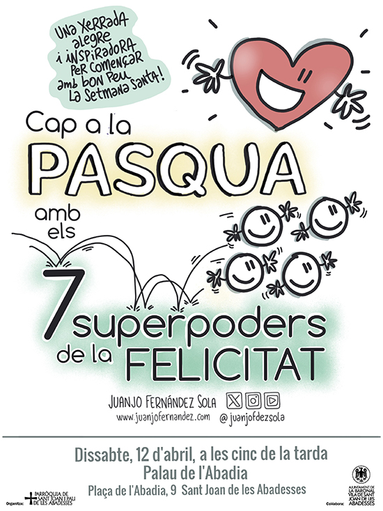cartell xerrada 7 superpoders felicitat ok agenda