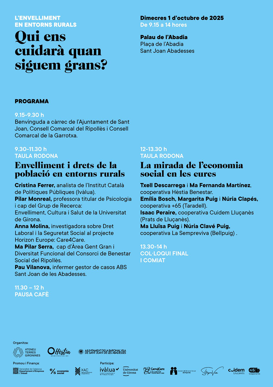envelliment rural cartell A4 dors programa agenda
